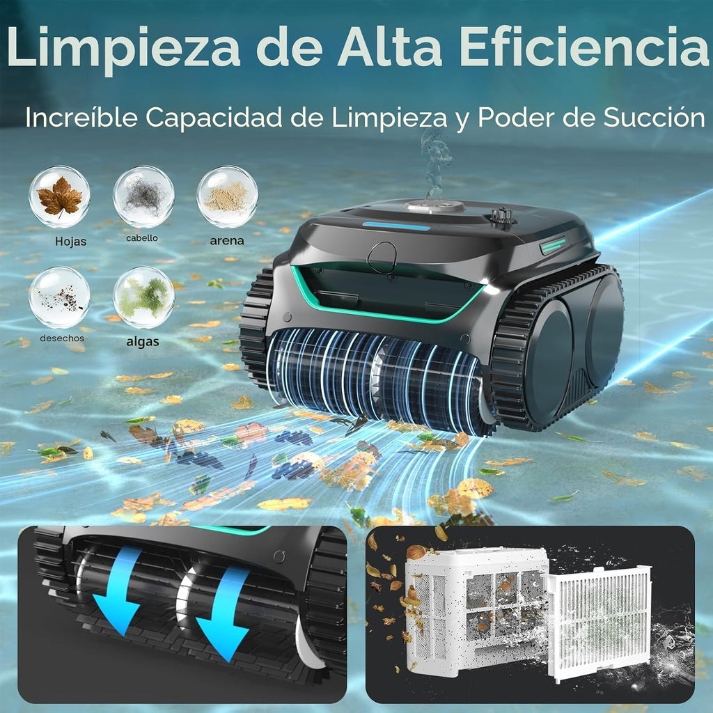 Limpieza de Alta Eficiencia - Robot limpiador de piscina