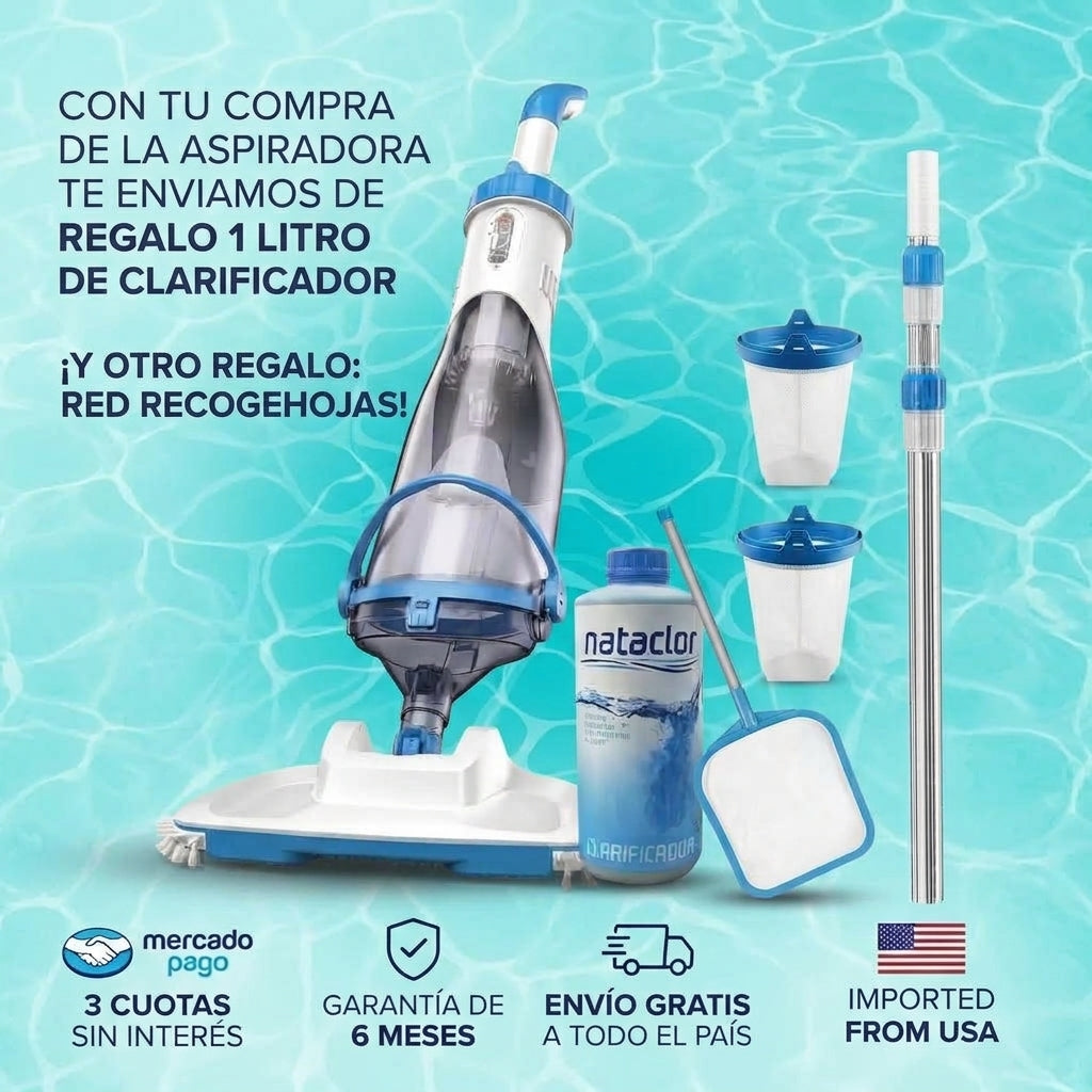 BIELMEIER Aspiradora Piscina Inalámbrica Portátil